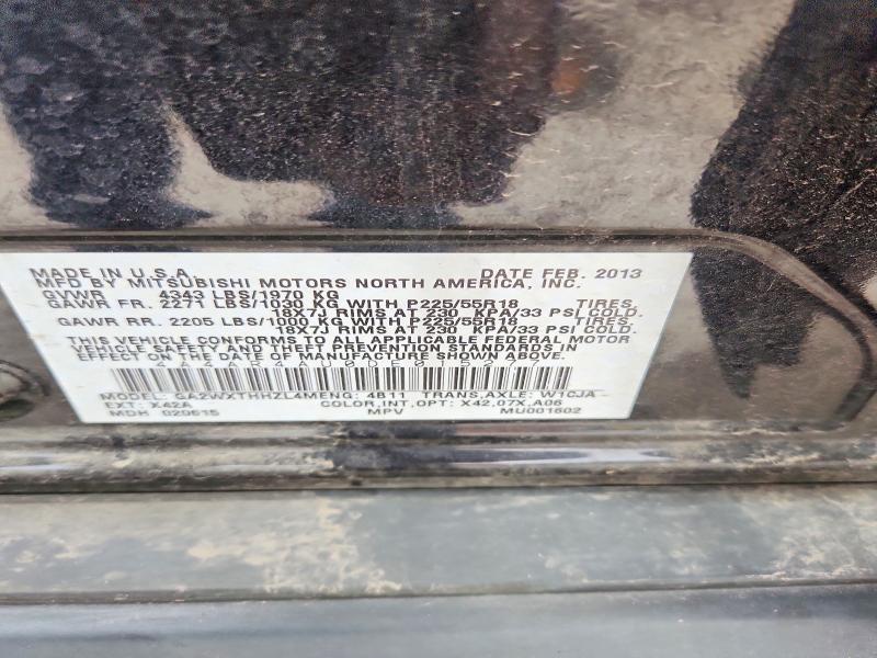 Продаж на аукціоні авто 2013 Mitsubishi Outlander Sport, vin: 4A4AR4AU0DE015277, номер лоту: 49940466