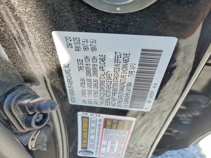 49894326 :رقم المزاد ، 5J6RW2H81LA017894 vin ، 2020 Honda Cr-v مزاد بيع