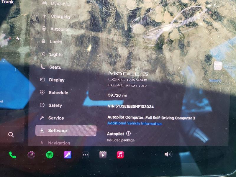 Aukcja sprzedaży 2022 Tesla Model 3, vin: 5YJ3E1EB5NF103034, numer aukcji: 49164876