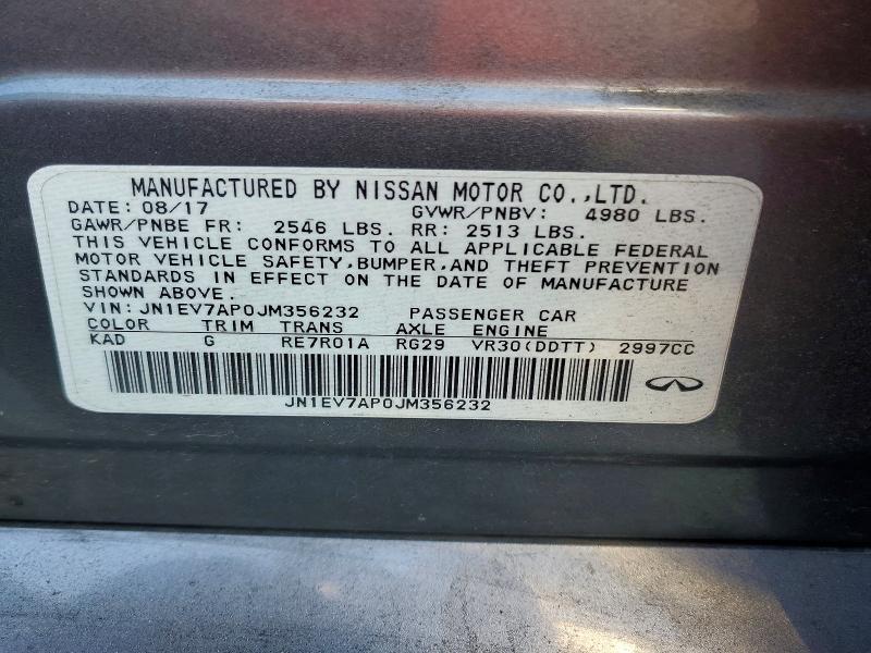 Auction sale of the 2018 Infiniti Q50, vin: JN1EV7AP0JM356232, lot number: 51033746