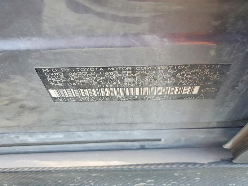 50243616 :رقم المزاد ، JTHBF1D25F5064683 vin ، 2015 Lexus Is مزاد بيع