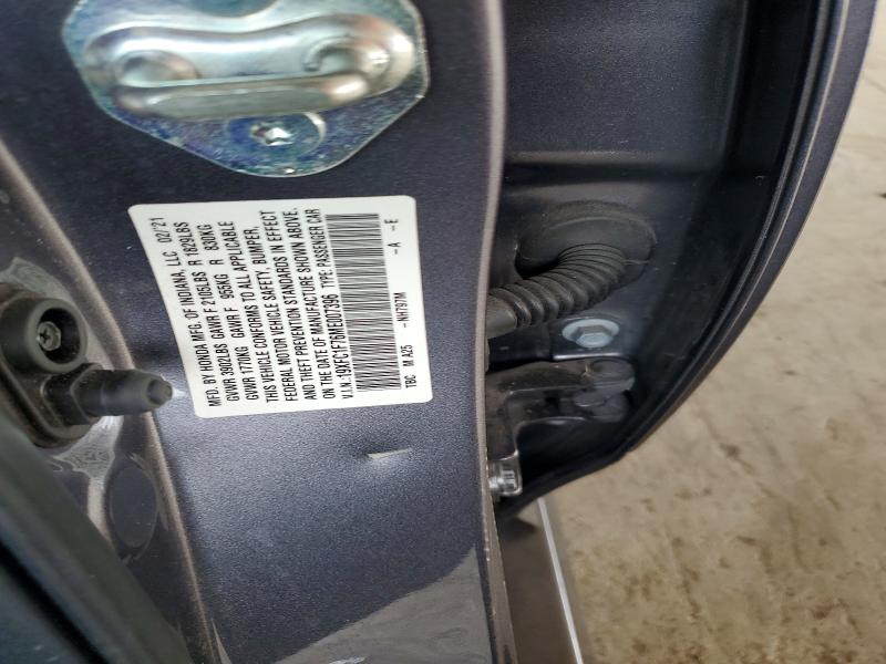 Aukcja sprzedaży 2021 Honda Civic, vin: 19XFC1F76ME007396, numer aukcji: 51625736