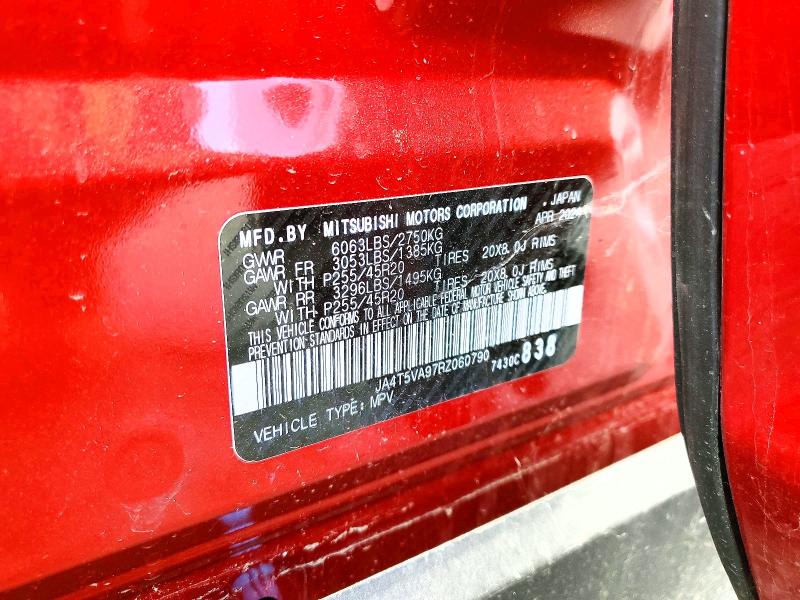 Auction sale of the 2024 Mitsubishi Outlander, vin: JA4T5VA97RZ060790, lot number: 50433946