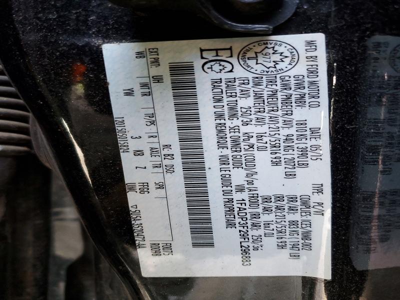 79667145 :رقم المزاد ، 1FADP3F29FL296883 vin ، 2015 Ford Focus مزاد بيع