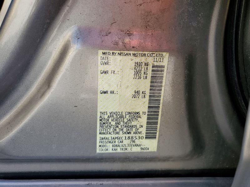 Aukcja sprzedaży 2014 Nissan Altima, vin: 1N4AL3AP6EC188530, numer aukcji: 51424166