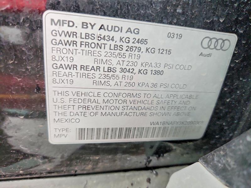 Продажа на аукционе авто 2019 Audi Q5, vin: WA1BNAFY3K2090369, номер лота: 47725496