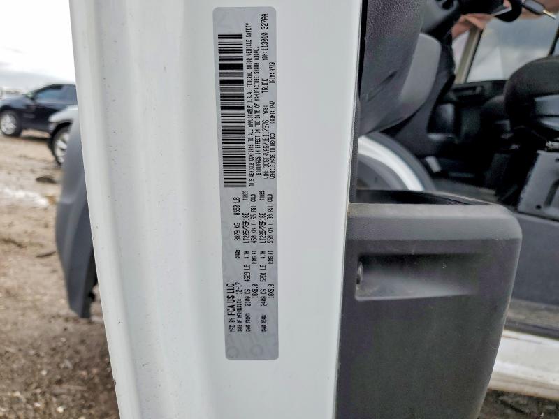 2018 Ram Promaster 1500 მანქანა იყიდება აუქციონზე, vin: 3C6TRVAG7JE117876, აუქციონის ნომერი: 50052316