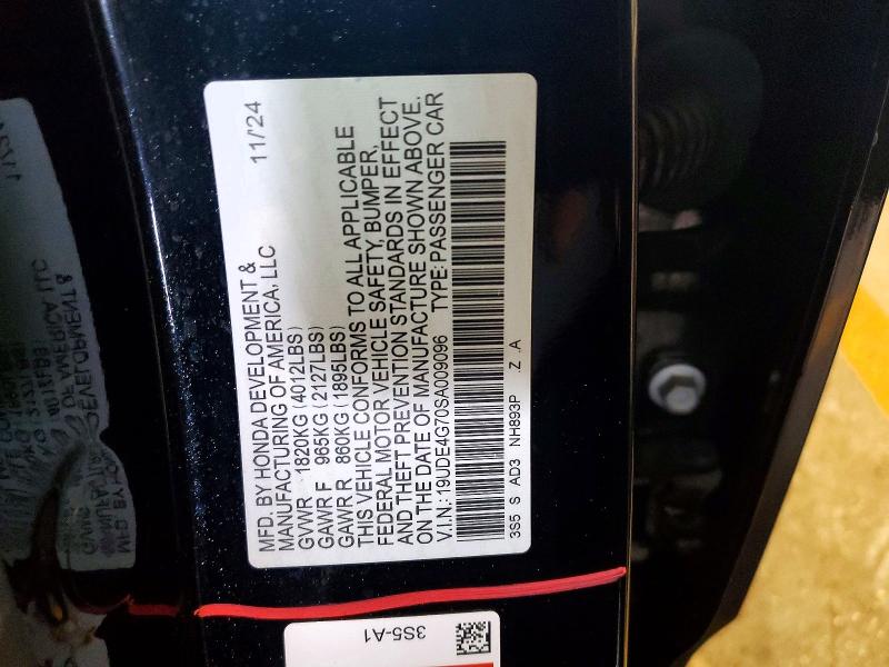 Aukcja sprzedaży 2025 Acura Integra, vin: 19UDE4G70SA009096, numer aukcji: 48187386