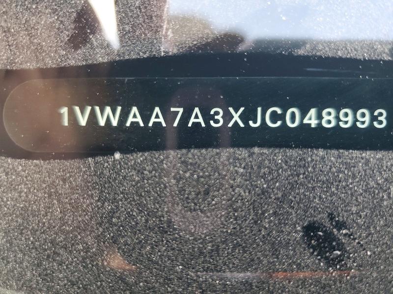 Aukcja sprzedaży 2018 Volkswagen Passat, vin: 1VWAA7A3XJC048993, numer aukcji: 48407896