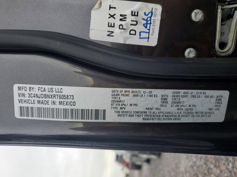 Продаж на аукціоні авто 2024 Jeep Compass, vin: 3C4NJDBNXRT605873, номер лоту: 49852386
