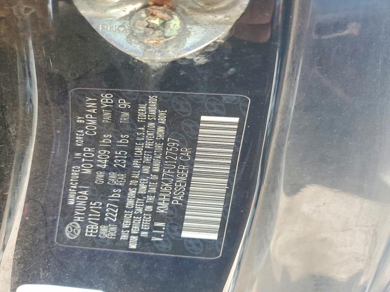 2015 Hyundai Genesis Coupe მანქანა იყიდება აუქციონზე, vin: KMHHU6KJ7FU127597, აუქციონის ნომერი: 51484536