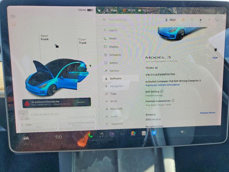 Продажа на аукционе авто 2021 Tesla Model 3, vin: 5YJ3E1EA6MF097105, номер лота: 52148846