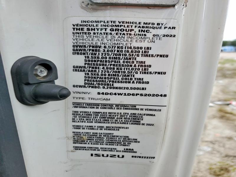 Auction sale of the 2023 Isuzu Npr Hd, vin: 54DC4W1D6PS202048, lot number: 48406346