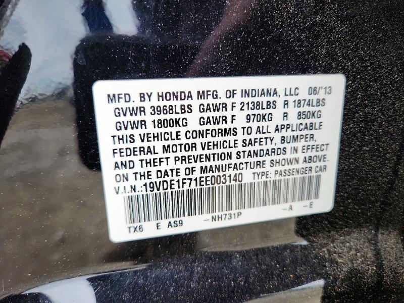 Aukcja sprzedaży 2014 Acura Ilx, vin: 19VDE1F71EE003140, numer aukcji: 51505196