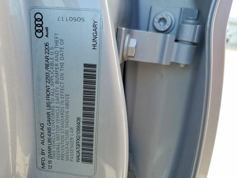 Продаж на аукціоні авто 2016 Audi A3, vin: WAUA7GFFXG1068408, номер лоту: 51363396