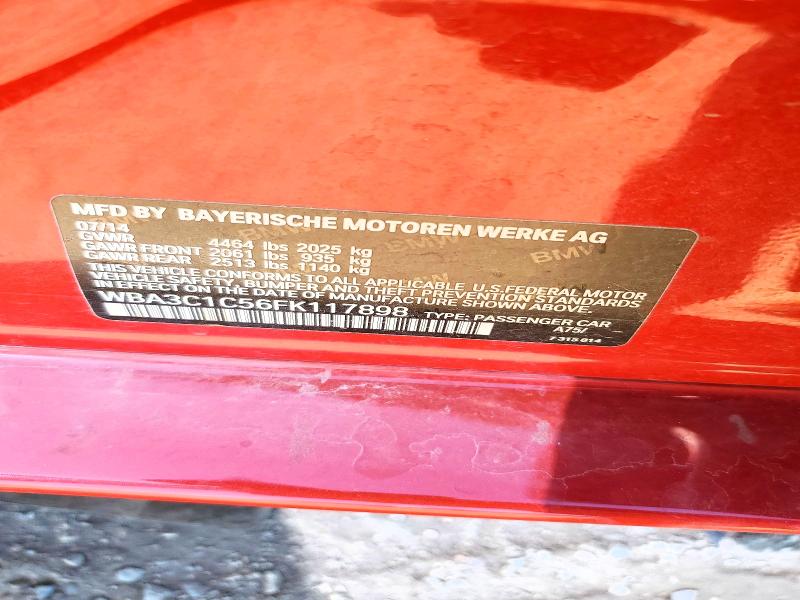 49607136 :رقم المزاد ، WBA3C1C56FK117898 vin ، 2015 Bmw 328 مزاد بيع