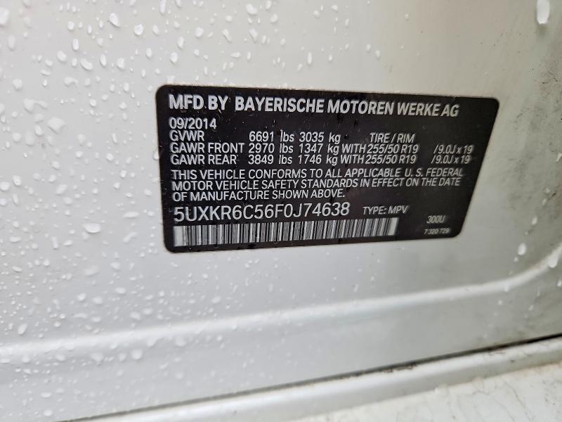 Aukcja sprzedaży 2015 Bmw X5, vin: 5UXKR6C56F0J74638, numer aukcji: 50807396