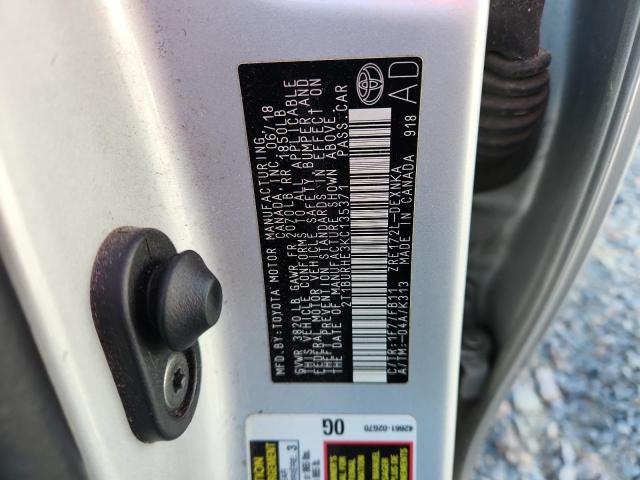 Aukcja sprzedaży 2019 Toyota Corolla, vin: 2T1BURHE3KC135371, numer aukcji: 49393046