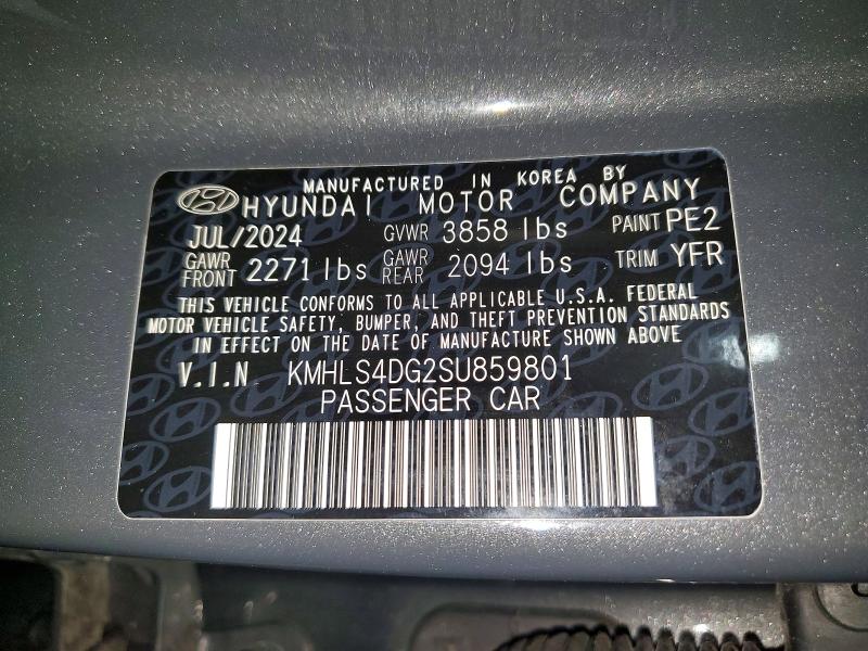 Продажа на аукционе авто 2025 Hyundai Elantra, vin: KMHLS4DG2SU859801, номер лота: 51423706