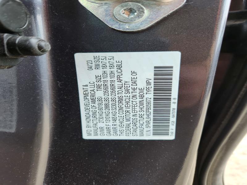 Продаж на аукціоні авто 2023 Honda Odyssey, vin: 5FNRL6H62PB059072, номер лоту: 51857466