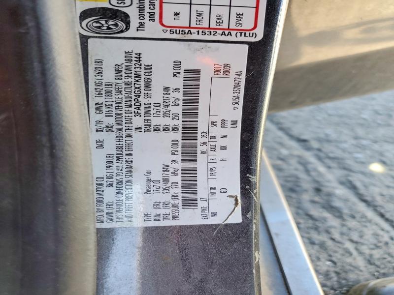 2019 Ford Fiesta მანქანა იყიდება აუქციონზე, vin: 3FADP4GX7KM132444, აუქციონის ნომერი: 49906256