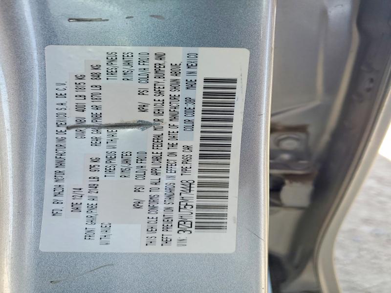 48974596 :رقم المزاد ، 3MZBM1U75FM174448 vin ، 2015 Mazda 3 مزاد بيع