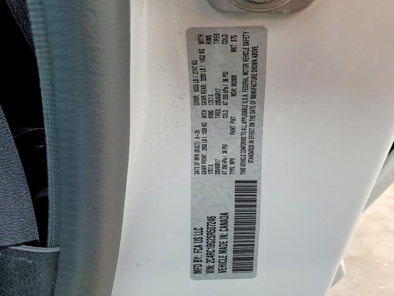 49989316 :رقم المزاد ، 2C4RC1BG2SR507246 vin ، 2025 Chrysler Pacifica مزاد بيع