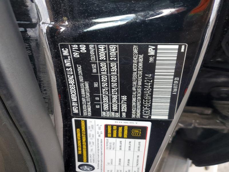Продажа на аукционе авто 2017 Mercedes-benz Gls, vin: 4JGDF6EE6HA844214, номер лота: 51477376