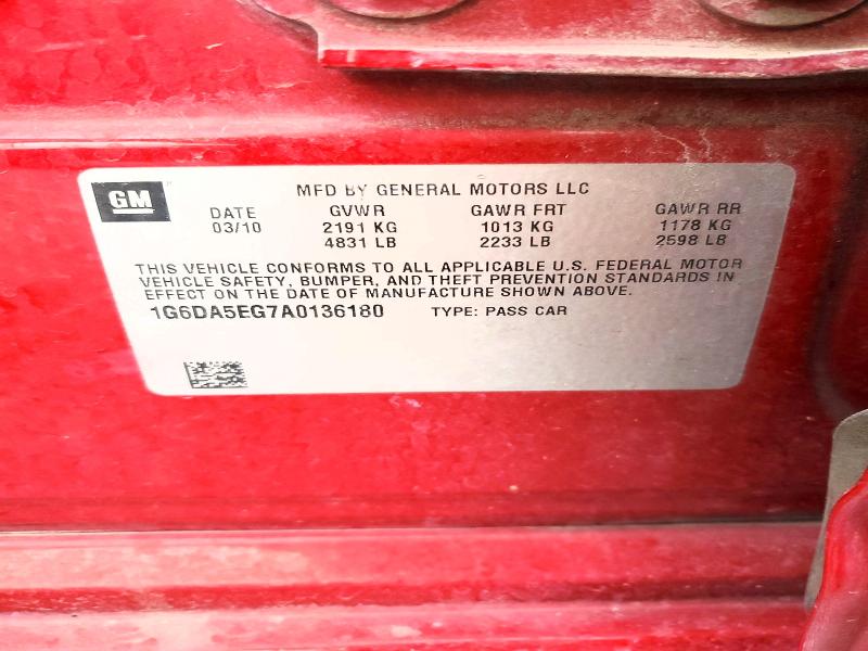 Продажа на аукционе авто 2010 Cadillac Cts, vin: 1G6DA5EG7A0136180, номер лота: 48498166