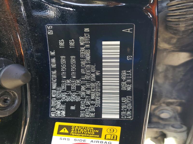 Продажа на аукционе авто 2015 Toyota Highlander Hybrid, vin: 5TDDCRFH0FS011354, номер лота: 50629346