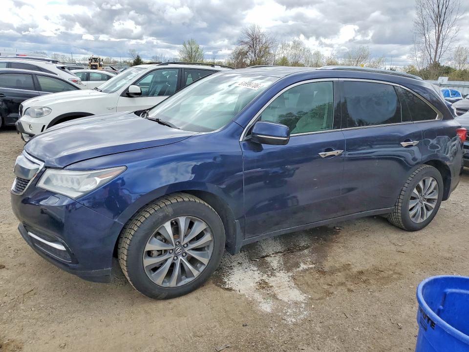 51699706 :رقم المزاد ، 5FRYD4H46GB507176 vin ، 2016 Acura Mdx مزاد بيع