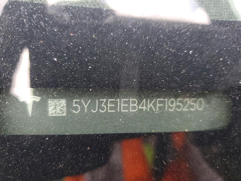 Aukcja sprzedaży 2019 Tesla Model 3, vin: 5YJ3E1EB4KF195250, numer aukcji: 49529496