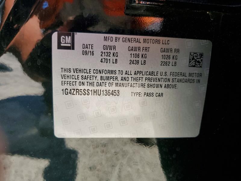 Продаж на аукціоні авто 2017 Buick Lacrosse, vin: 1G4ZR5SS1HU136453, номер лоту: 49229556