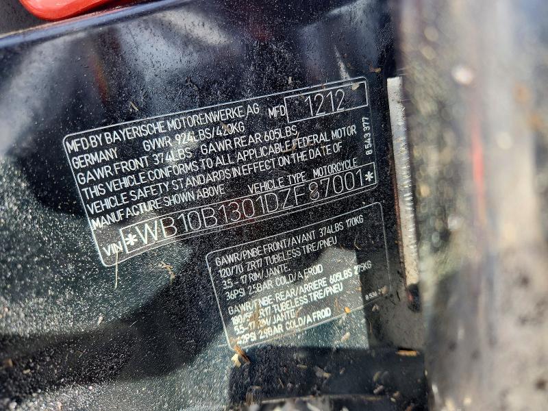 49579066 :رقم المزاد ، WB10B1301DZF87001 vin ، 2013 Bmw F800 مزاد بيع