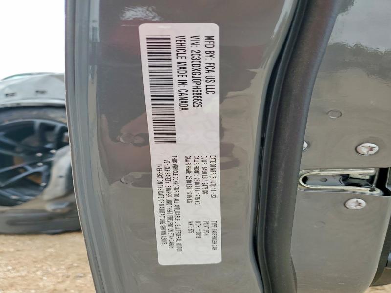 2023 Dodge Charger მანქანა იყიდება აუქციონზე, vin: 2C3CDXGJ0PH686625, აუქციონის ნომერი: 49234086