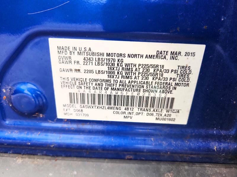 Aukcja sprzedaży 2015 Mitsubishi Outlander Sport, vin: 4A4AR4AW6FE028362, numer aukcji: 50450916