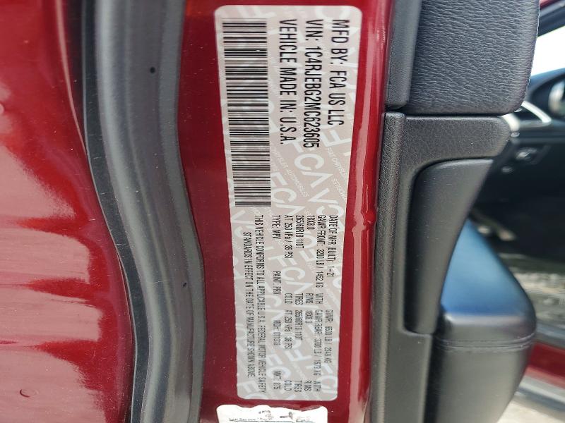 2021 Jeep Grand Cherokee მანქანა იყიდება აუქციონზე, vin: 1C4RJEBG2MC623605, აუქციონის ნომერი: 49381556