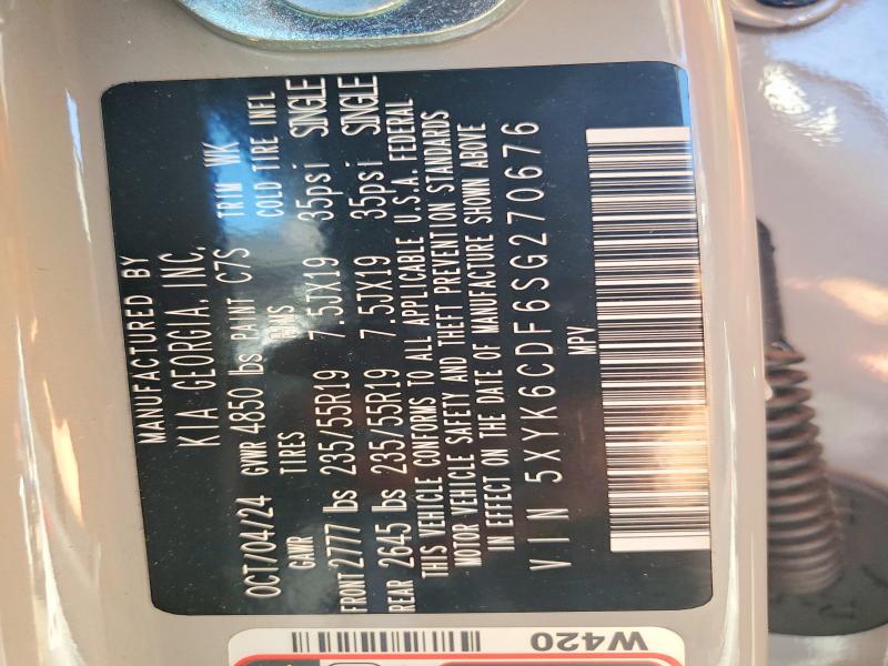 Продажа на аукционе авто 2025 Kia Sportage, vin: 5XYK6CDF6SG270676, номер лота: 48362776