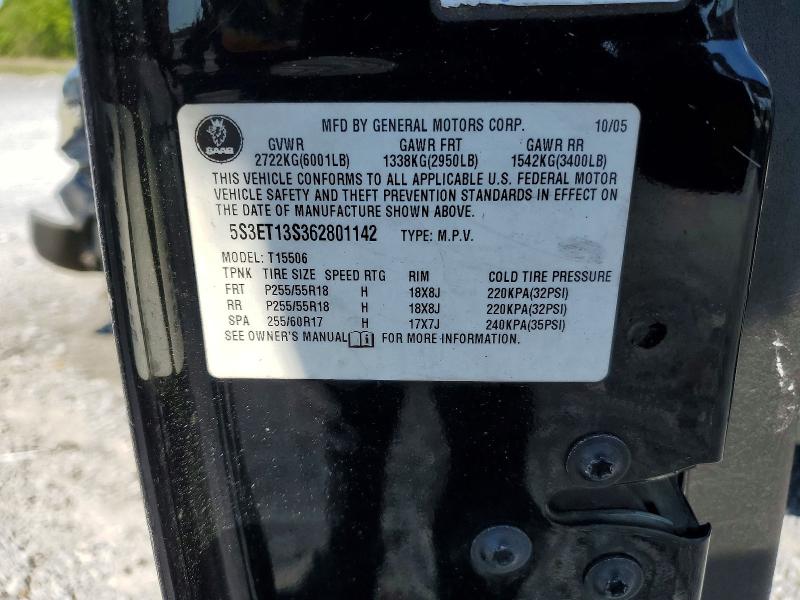48823696 :رقم المزاد ، 5S3ET13S362801142 vin ، 2006 Saab 9-7x مزاد بيع