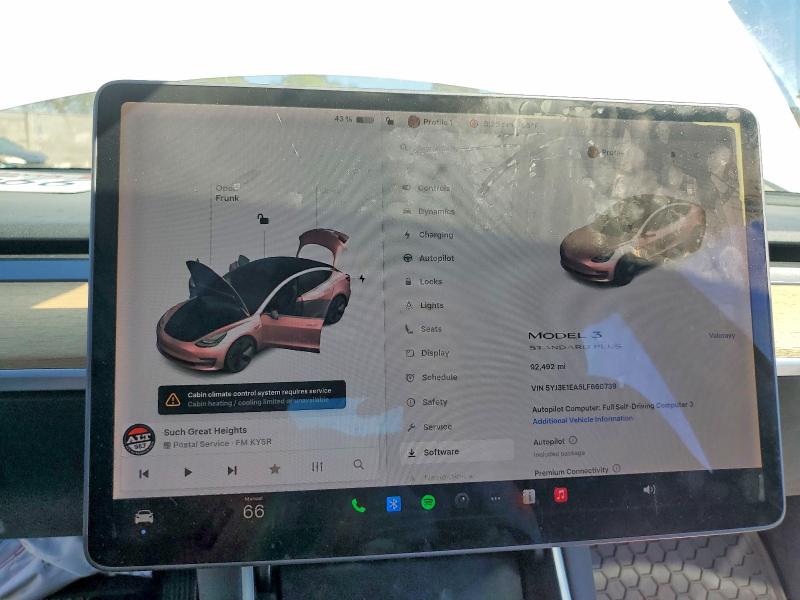49160916 :رقم المزاد ، 5YJ3E1EA5LF660739 vin ، 2020 Tesla Model 3 مزاد بيع
