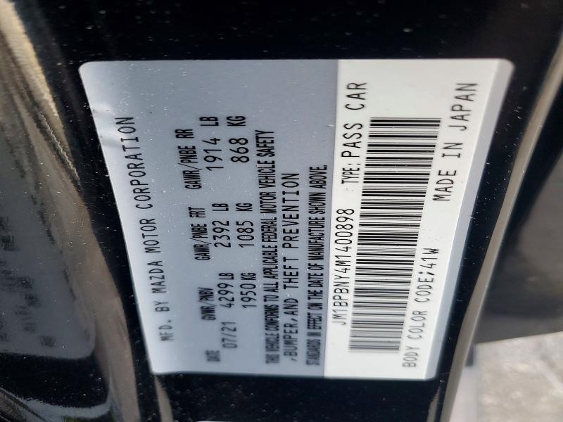 Продажа на аукционе авто 2021 Mazda 3, vin: JM1BPBNY4M1400898, номер лота: 51713636