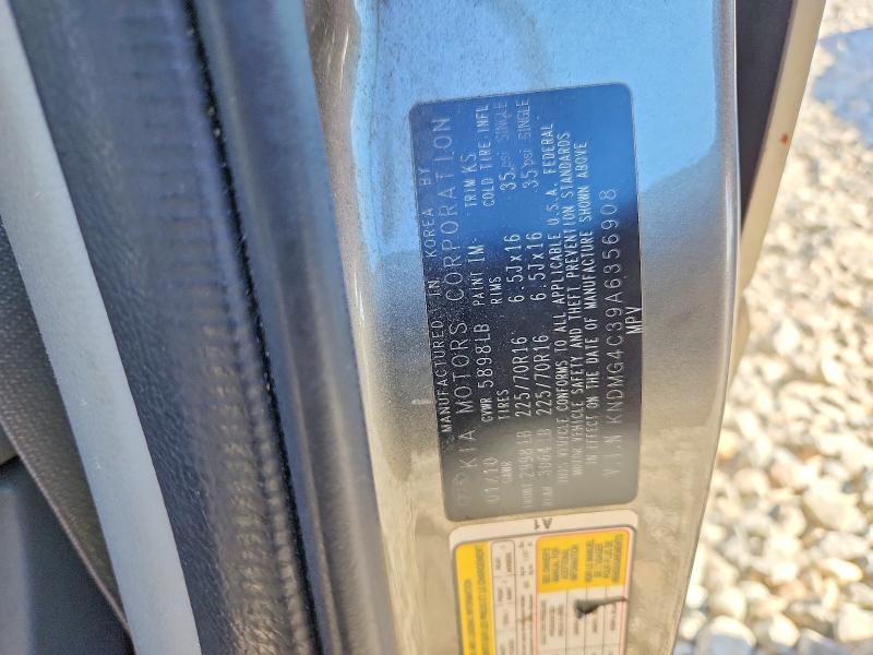 Aukcja sprzedaży 2010 Kia Sedona, vin: KNDMG4C39A6356908, numer aukcji: 49505726