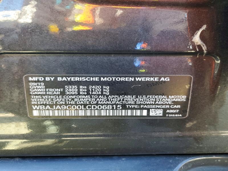 Продажа на аукционе авто 2020 Bmw 530e, vin: WBAJA9C00LCD06815, номер лота: 49300436