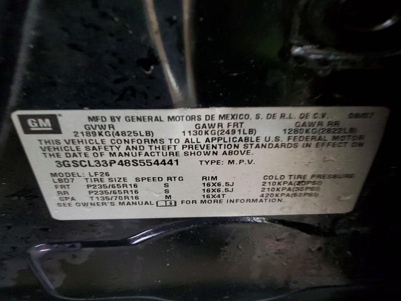 Продажа на аукционе авто 2008 Saturn Vue, vin: 3GSCL33P48S554441, номер лота: 49417926