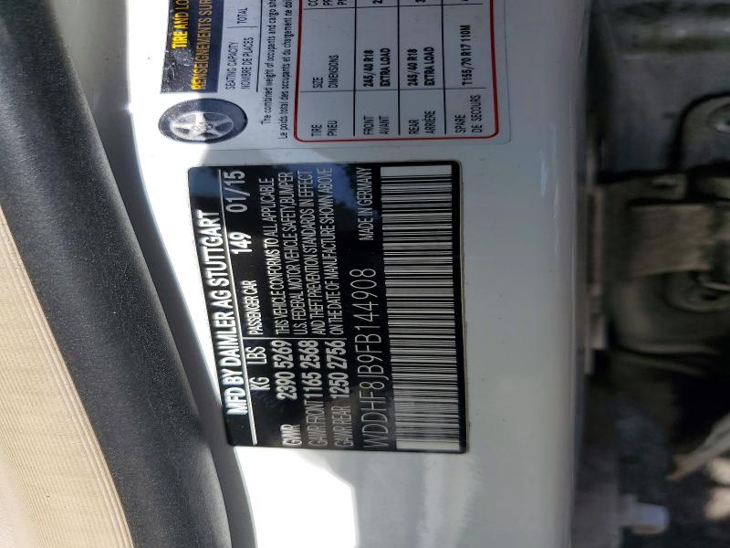 Продажа на аукционе авто 2015 Mercedes-benz E, vin: WDDHF8JB9FB144908, номер лота: 48594036