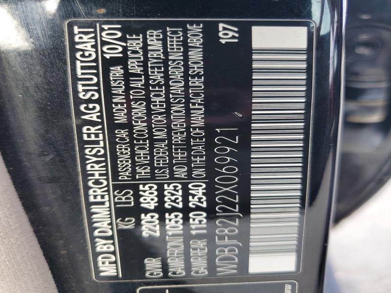 51661196 :رقم المزاد ، WDBJF82J22X069921 vin ، 2002 Mercedes-benz E مزاد بيع