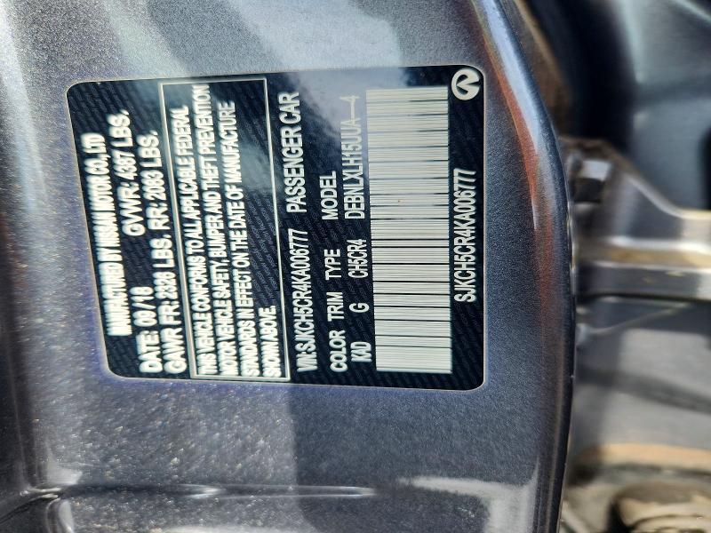 Продажа на аукционе авто 2019 Infiniti Qx30, vin: SJKCH5CR4KA006777, номер лота: 50653836