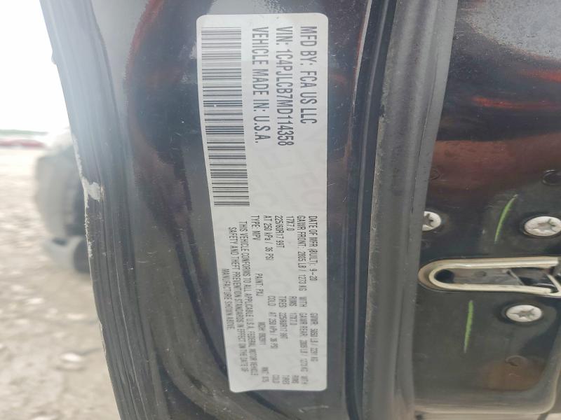 50654536 :رقم المزاد ، 1C4PJLCB7MD114358 vin ، 2021 Jeep Cherokee مزاد بيع