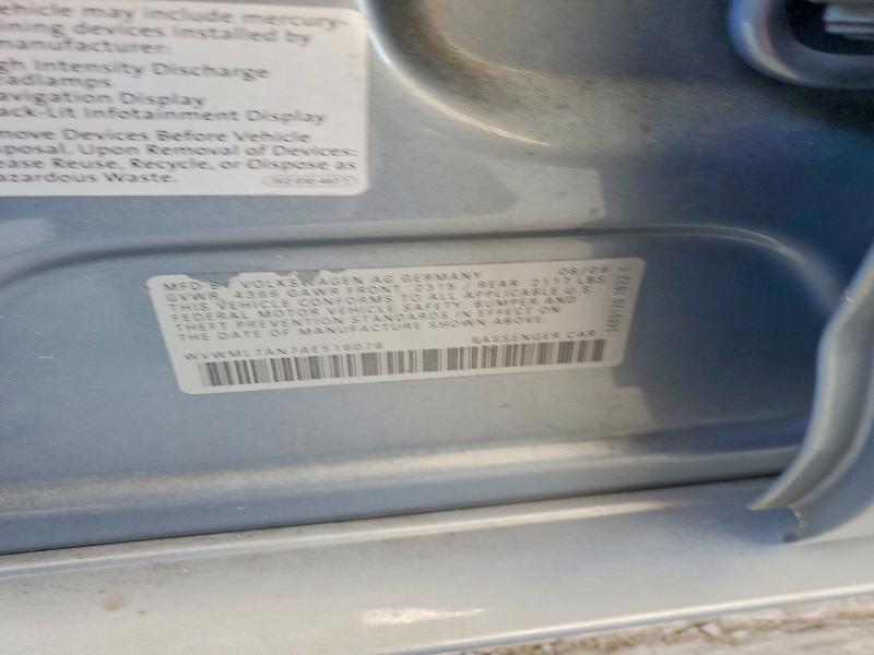 Aukcja sprzedaży 2010 Volkswagen Cc, vin: WVWML7AN7AE516078, numer aukcji: 50633716