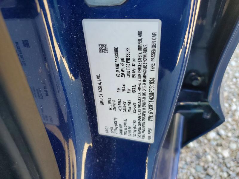 Aukcja sprzedaży 2021 Tesla Model 3, vin: 5YJ3E1EA2MF051934, numer aukcji: 49272756